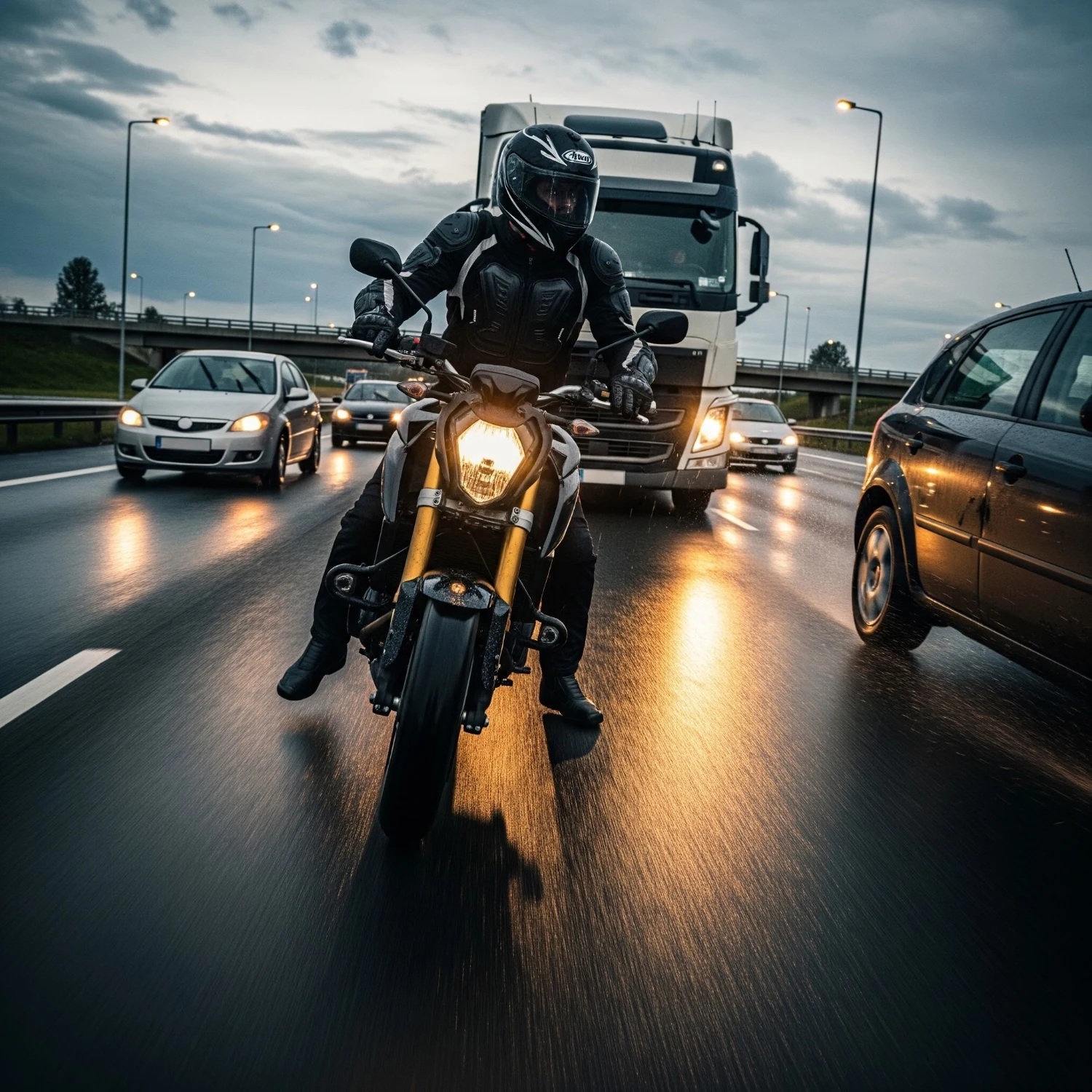 Motorcycle Crash Footage Highlights Ongoing Risks for Riders on Busy Roads