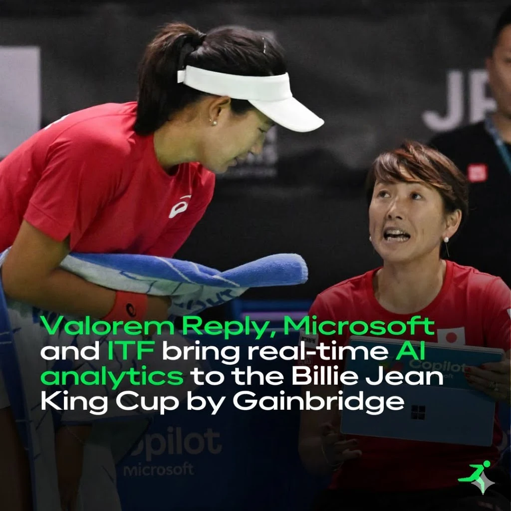 Valorem Reply, Microsoft and ITF bring real-time AI analytics to the Billie Jean King Cup by Gainbridge
