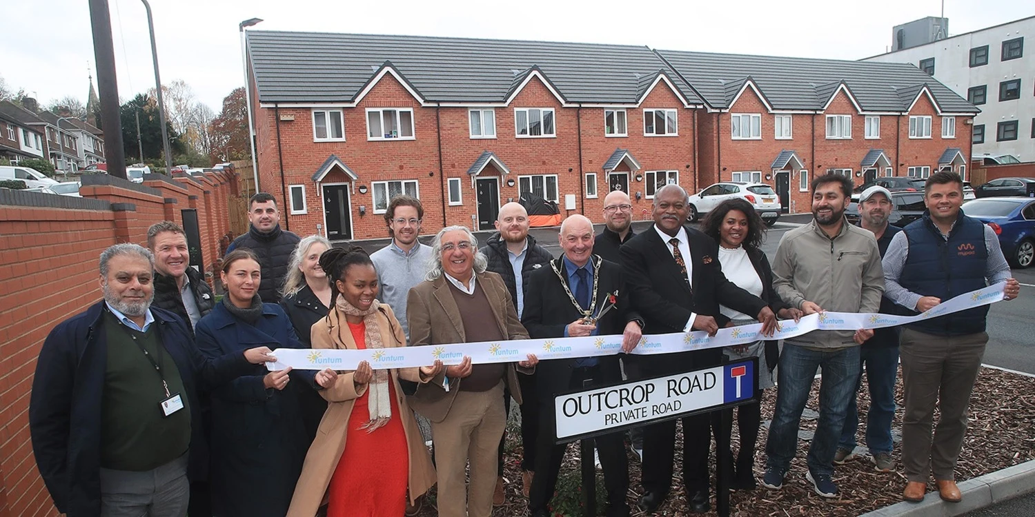 Tuntum celebrates opening of Stapleford affordable housing development with Broxtowe Mayor