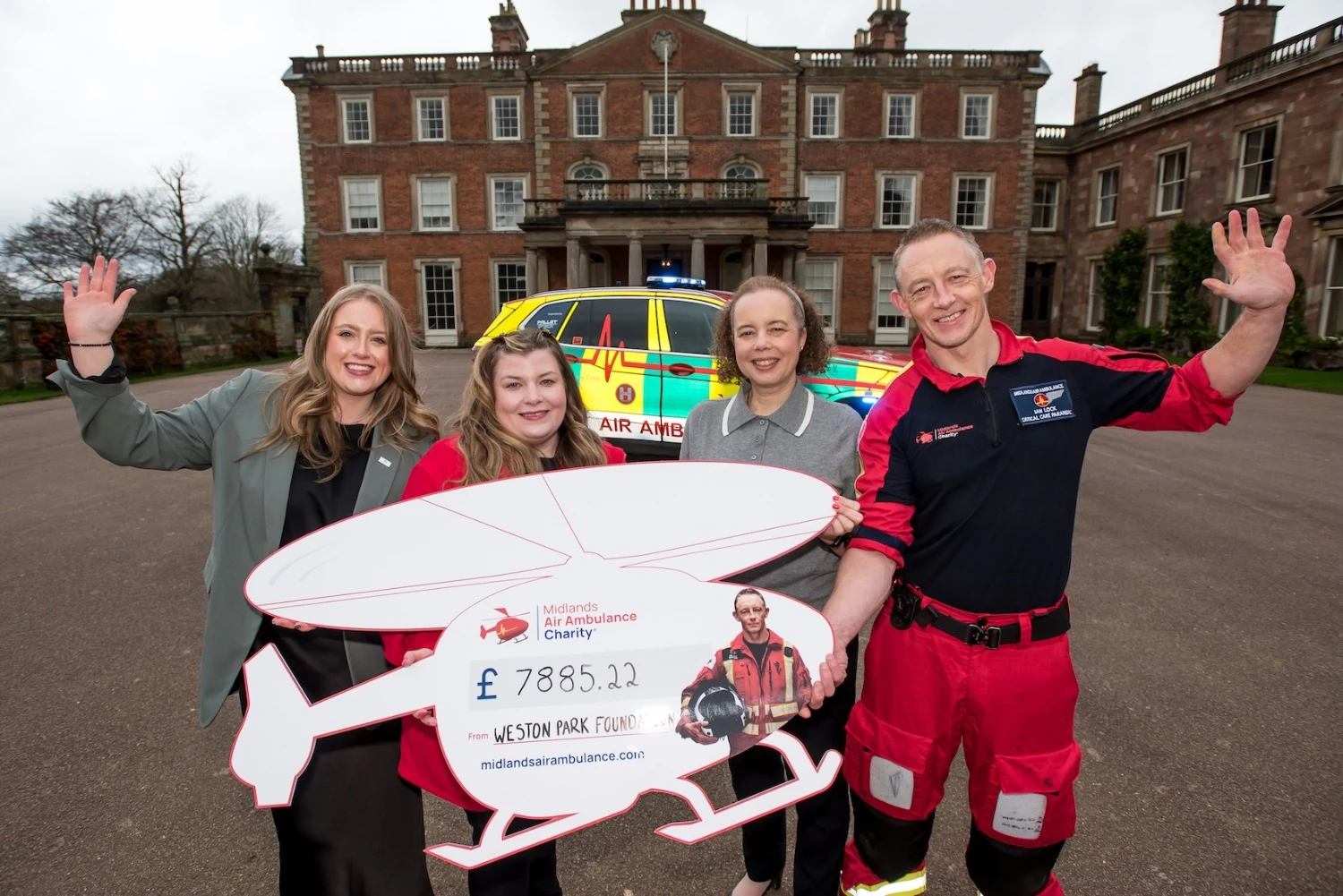 Weston Park raises nearly £8,000 to boost air ambulance