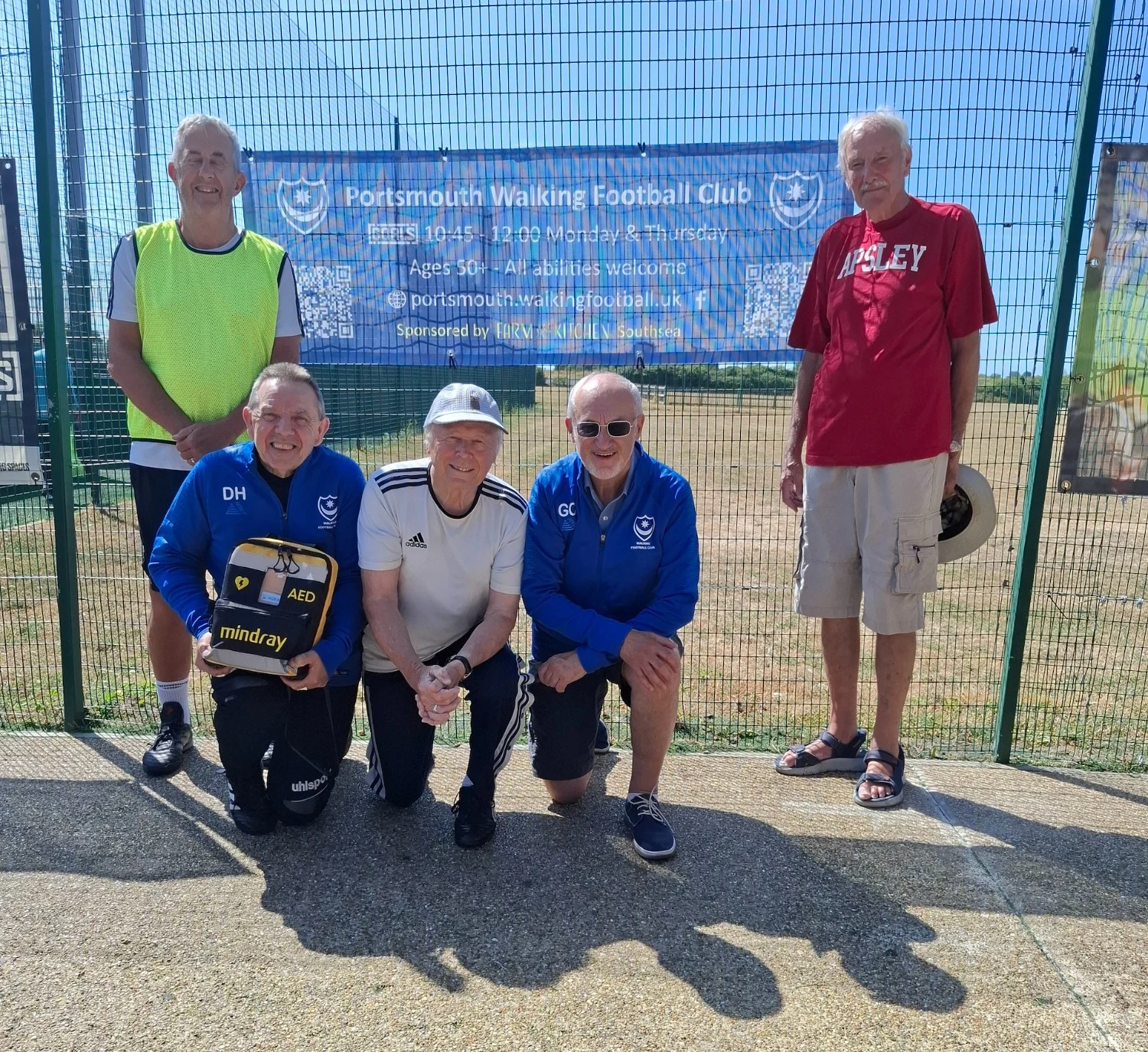 Portsmouth Walking Football Club trains every age group in lifesaving skills - so more people can play with confidence