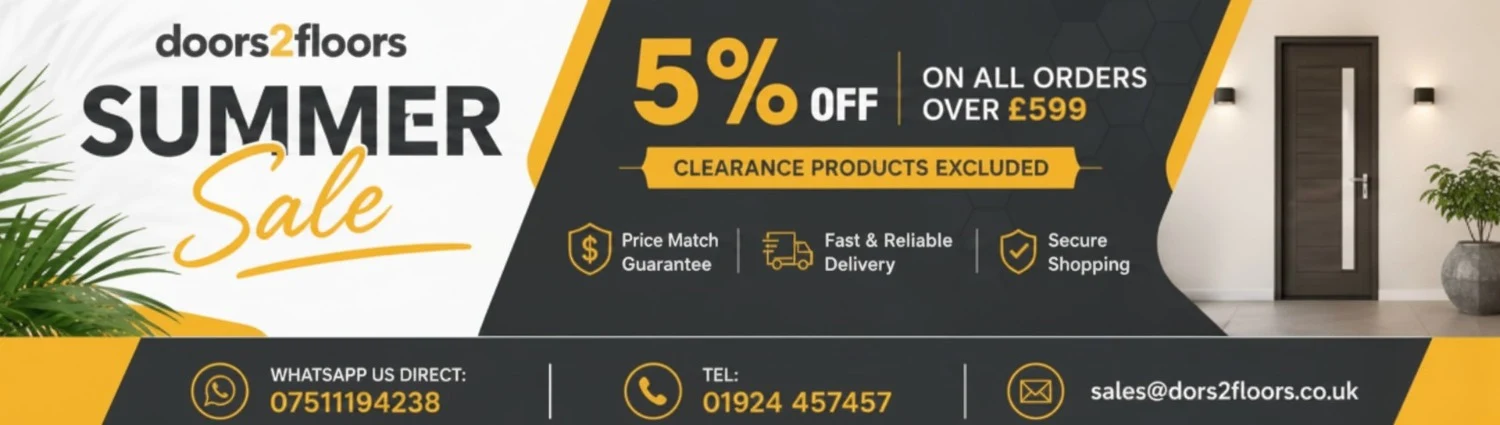 Leeds based Doors 2 Floors launches summer sale with savings on orders over £599