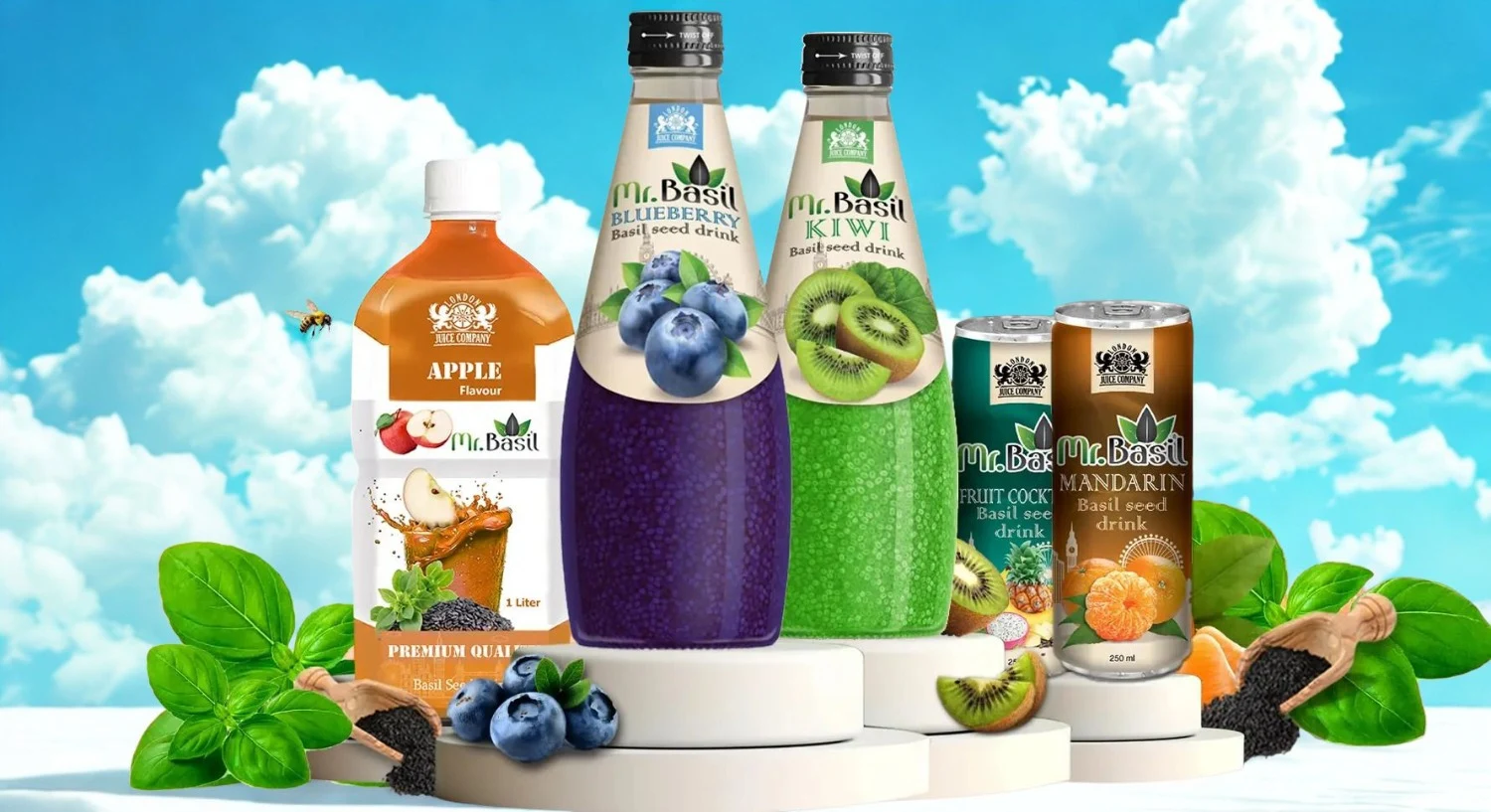 Mr Basil Drinks Expands Global Distributor Programme for Basil Seed Drinks