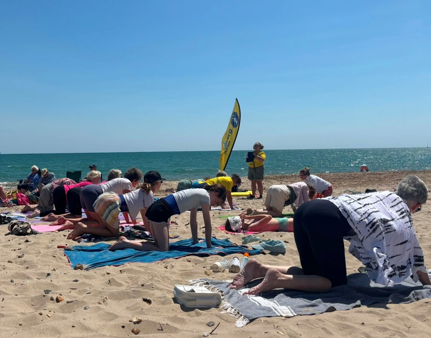Charity Beach Pilates & Swim Event Raises Over £350 For Chill Dorset