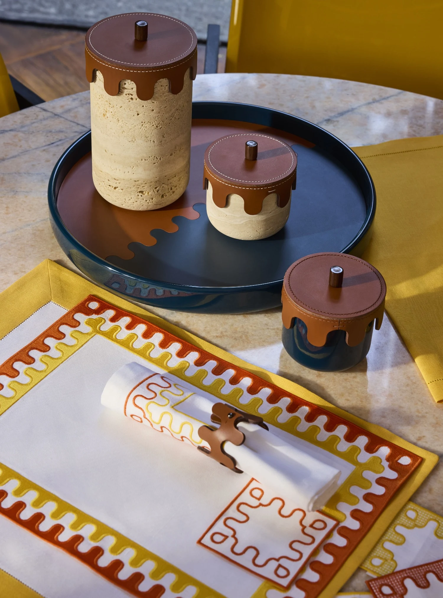 TURNING TABLES: Iconic Italian linen house Frette revives a heritage category with new table linens collection