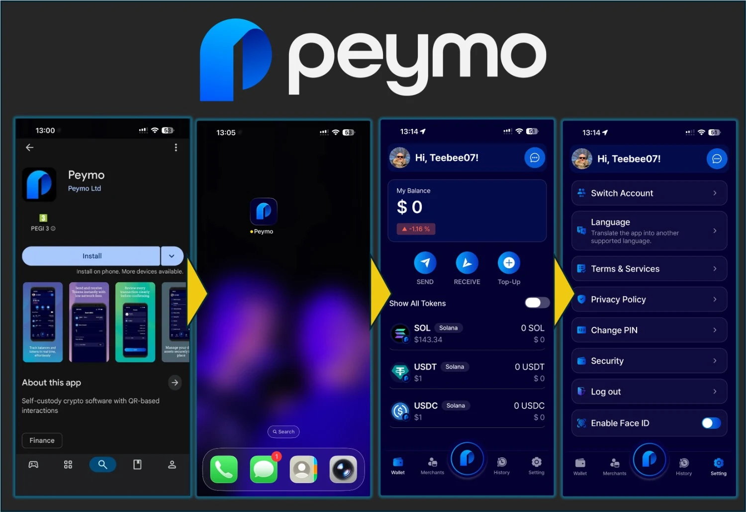 PEYMO App Now Live on Google Play - Instant Crypto Payments in Any Store