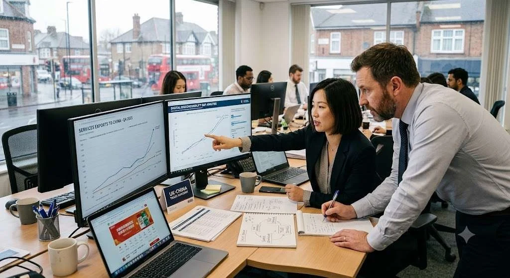 UK services exports to China rise, but British brands struggle to be seen
