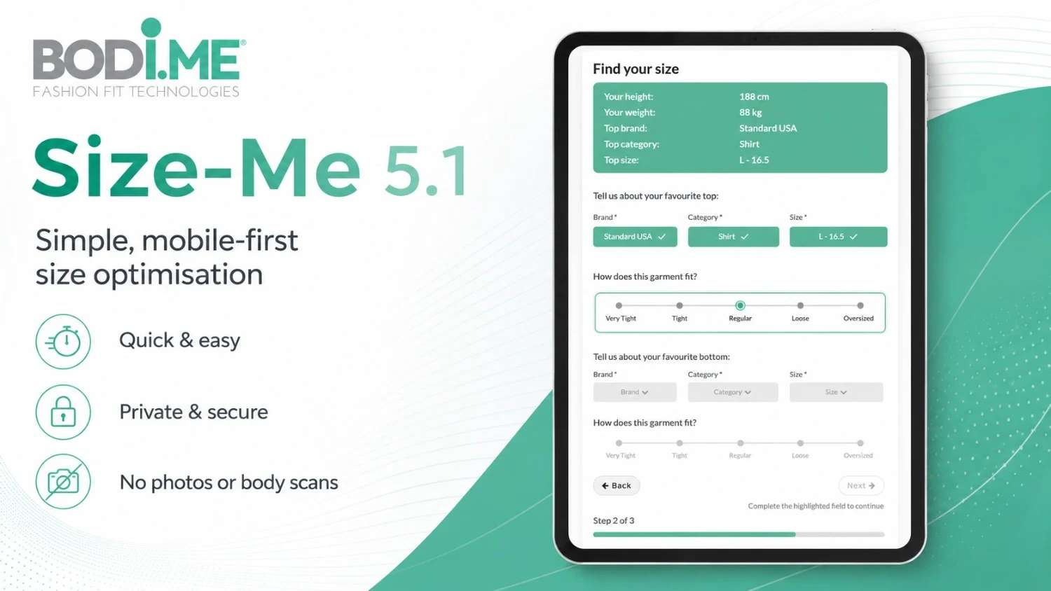 Bodi.Me Launches Size-Me 5.1: Next Generation Smart Sizing Software for Uniform Programs